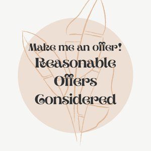✨Love the item but not the price?! MAKE AN OFFER✨